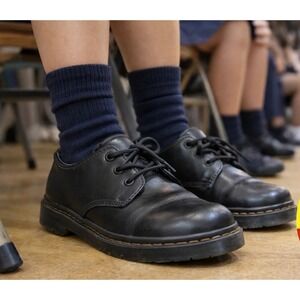 Doc Martens Kids Size 5 Everly Oxford School Shoes Black Softy T AirWair